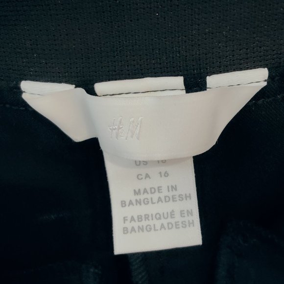 H&M Black Stretch Pull-on Pants with Pockets - Picture 5 of 8